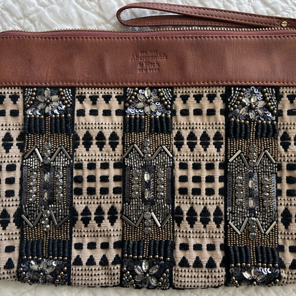 Abercrombie & Fitch beaded clutch - Picture 1 of 3